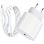 Apple mfi certifi� iphone rapide chargeurs vec 2m cable usb c vers lightning 20w chargeur usb c pd type ...