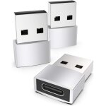 Argent adaptateur usb c vers usb pack de 3 compatible avec iphone 13 12 pro max ipad air 6 apple watch ...