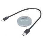 Argent lm914 m2 nvme adaptateur ssd aluminium usb3. 1 type c  pci - e ssd m. 2 botier externe ssd botier ...