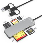 Asas - adaptateur memory stick pro duo pour iphone - lecteur de cartes 6 - en - 1 sd / tf / m2 / cf / ... Asas - adaptateur memory stick pro duo pour iphone - lecteur de cartes 6 - en - 1 sd / tf / m2 / cf / ...