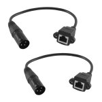 Asfasfq - 1 paire de câbles adaptateurs 3 broches vers rj45 femelle, câble d'extension de conversion ... Asfasfq - 1 paire de câbles adaptateurs 3 broches vers rj45 femelle, câble d'extension de conversion ...