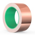Asfasfq - 20m x 50mm feuille de cuivre bande ruban, emi blindage adhésif, anti - limaces, conducteur ... Asfasfq - 20m x 50mm feuille de cuivre bande ruban, emi blindage adhésif, anti - limaces, conducteur ...