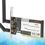 Asfasfq - adaptateur de bureau, adaptateur de bureau pci, carte rseau wifi sans fil 300 mbps 802. 11b ...