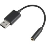 Asfasfq - adaptateur jack usb audio vers jack 3, 5 mm carte son externe usb - a trrs 4 ples connecteur ...