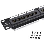 Asfasfq - cable matters panneau de raccordement rseau 1u 24 ports 19 - inch, pour commutateur rseau ...