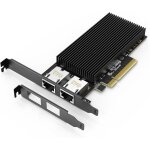 Asfasfq - carte rseau pci - e 10g  double port rj45, avec contrleur x540, gigaplus x540 - t2 10gb ...