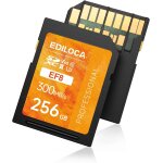 Asfasfq - carte sd uhs - ii v60 256 go, carte mmoire sdxc jusqu' 300 mo / s en lecture et 160 mo / ...