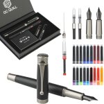 Asfasfq - gc quill ensemble de stylos plume à pointes fines et moyennes, comprenant 18 cartouches d'encre, ... Asfasfq - gc quill ensemble de stylos plume à pointes fines et moyennes, comprenant 18 cartouches d'encre, ...