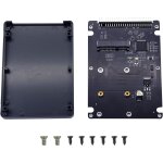 Asfasfq - gintooyun botier de disque dur ide, msata mini pci - e ssd vers 2, 5 pouces ide 44pin converter ...