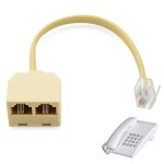 Asfasfq - huybaa cable adaptateur rj11 telephone fixe pour box, doubleur rj11 convient tlphone et fax, ...