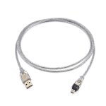 Asfasfq - jzk 1, 5 m cble firewire ieee 1394 4 broches vers usb 2. 0 mle, cble adaptateur firewire ...