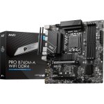 Asfasfq - msi pro b760m - a wifi ddr4 carte mre, micro - atx - pour processeurs intel core 14e, 13e ...