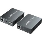 Asfasfq - pw - dt237k rallonge usb hdmi kvm - transmission sur cat5e / 6 / 7 simple - hd, 1080p - fonction ...