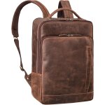 Asfasfq - stilord 'emmanuel' cuir grand sac a dos ordi portable 15, 6 - 16 pouces vintage sac  dos travail ...