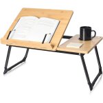 Asfasfq - support de livre pour lire au lit, support pour ordinateur portable, plateau rglable avec ...