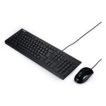 Asus u2000 clavier souris incluse maison / bureau usb qwerty italien noir