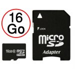 Asus zenfone 4 max zc520kl carte mmoire micro - sd 16 go + adaptateur de qualit by ph26