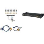 Aten 2l - 5303p - c�ble clavier / vid�o / souris / audio - ps / 2, hd - 15 (vga), mini - phone stereo ...