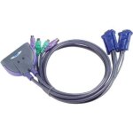 Aten cs62s mini switch kvm 2 ports vga / ps2 câbles intégrés Aten cs62s mini switch kvm 2 ports vga / ps2 câbles intégrés