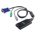 Aten ka7520 - adaptateur clavier / vid�o / souris (kvm) - rj - 45 (f) pour hd - 15 (vga), ps / 2 (m) ...