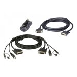 Aten kit de câbles kvm sécurisé deux affichages dvi - d dual link usb 1 Aten kit de câbles kvm sécurisé deux affichages dvi - d dual link usb 1