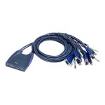 Aten petite cs64us - commutateur �cran - clavier - souris / audio / usb - 4 x kvm / audio / usb - 1 utilisateu ...