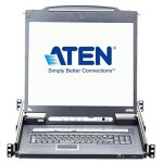 Aten slideaway cl5708im - console kvm avec commutateur kvm - 8 ports - ps / 2, usb - 17  - rack - montable ...