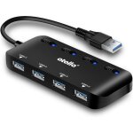 Atolla hub usb 3. 0  4 ports - hub usb actif - 5 gbps - avec interrupteur d'alimentation et led