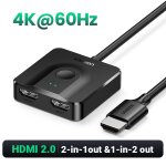 Attach hdmi - cable ugreen  commutateur de r�partiteur hdmi 2. 1 2 en 1, 8k 60hz 4k 120hz, pour tv ...
