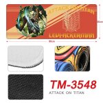 Attaque sur l'animation gante entourant le tapis de souris imprim en couleur tapis de table antidrapant ...