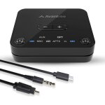 Audikast 3 ¿ emetteur bluetooth 5. 3 pour tv avec port de sortie audio optique ou aux, aptx - adaptive, ... Audikast 3 ¿ emetteur bluetooth 5. 3 pour tv avec port de sortie audio optique ou aux, aptx - adaptive, ...
