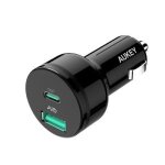 Aukey cc - y7 chargeur d'appareils mobiles universel noir allume - cigare