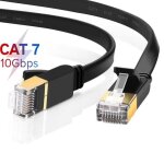 Autech 3m cat 7 plat cble ethernet rseau rj45 haut dbit 10gbps 600mhz pour nintendo switch routeur ...