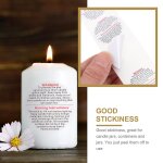 Autocollants d'avertissement pour bougies - qualit� sup�rieure, autocollants, impression claire, format ...