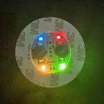 Autocollants de dcoration plonger oyants de sous - verre, lumire clignotante shoous, barre de bote ...