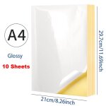 Autocollant imprimable a4 blanc / kraft, tiquette auto - arina, feuille de papier brillant 256 pour ...