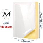 Autocollant imprimable a4 blanc / kraft, tiquette auto - arina, feuille de papier brillant 256 pour ...