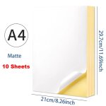 Autocollant imprimable a4 blanc / kraft, tiquette auto - arina, feuille de papier brillant 256 pour ...