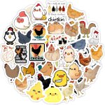 Autocollants poulet pour bouteilles d'eau et ordinateurs portables - d�corations et cadeaux mignons sur ...