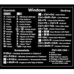 Autocollant de raccourci pour clavier windows pc, 1 pièce, adhésif pour mac, pc de bureau, ordinateur ... Autocollant de raccourci pour clavier windows pc, 1 pièce, adhésif pour mac, pc de bureau, ordinateur ...