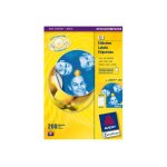 Avery cd / dvd labels - etiquettes pour cd / dvd - blanc - rond 117 mm 200 tiquette(s) ( 100 feuille(s) ...
