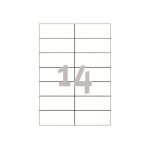 Avery - blanc - 105 x 42. 3 mm 1400 �tiquette(s) (100 feuille(s) x 14) �tiquettes multi - emploi