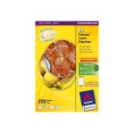 Avery full face cd / dvd label - etiquettes pour cd / dvd - blanc - rond 117 mm 200 tiquette(s) ( 100 ...