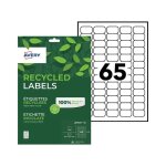 Avery recycled labels - papier recycl� - adh�sif permanent - blanc - 38. 1 x 21. 2 mm 975 �tiquette(s) ...