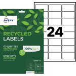 Avery recycled labels - papier recycl - mat - adhsif permanent - micro - perfor - blanc - 63. 5 x ...