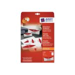 Avery tent card - blanc - 45 x 120 mm - 190 g / m - 40 carte(s) (10 feuille(s) x 4 cartes d'invitation ...