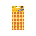 Avery zweckform 3177 - etiquettes arrondies adhsives permanentes - rouge vif - diamtre 8 mm 416 tiquette(s) ...