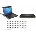 Avocent accs au rack local - console kvm avec commutateur kvm - 16 ports - usb - franais - 19  - rack ...