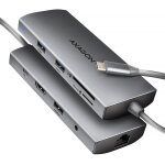 Axagon hmc - 8hlsa station d'accueil avec fil usb 3. 2 gen 1 (3. 1 gen 1) type - c gris Axagon hmc - 8hlsa station d'accueil avec fil usb 3. 2 gen 1 (3. 1 gen 1) type - c gris