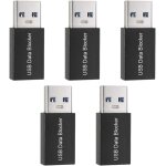 Ayu - bloqueur de données usb 5 pièces, adaptateur de blocage usb à charge uniquement pour bloquer la ... Ayu - bloqueur de données usb 5 pièces, adaptateur de blocage usb à charge uniquement pour bloquer la ...
